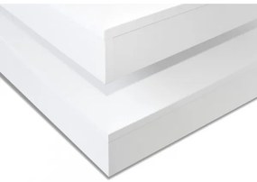 Kávésasztal NENANI 34x70 cm fehér/tölgy wotan