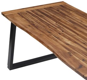 Tömör akácfa étkezőasztal 180 x 90 cm