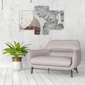 Kép - Design levelekkel (90x60 cm)