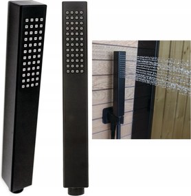 Modern Zuhanyfej Zuhanyhoz Karo Fekete Matt 1F Anti-calc SLU-41