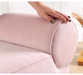 Puff TIKI 47x45 cm, rózsaszín