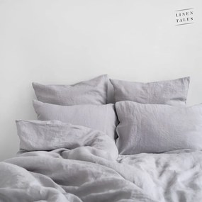 Világosszürke egyszemélyes len ágyneműhuzat 140x200 cm Light Grey – Linen Tales