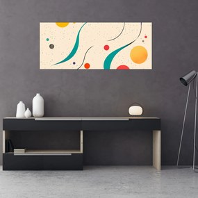Kép - Minimalista színes illusztráció (120x50 cm)