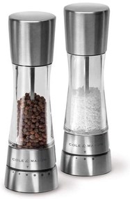 Cole&Mason - DERWENT só- és borsőrlő szett, 2 db, 19 cm, fényes króm