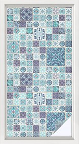 Öntapadós szélvédő furnér Adatvédelem Virágos csempe 50x100