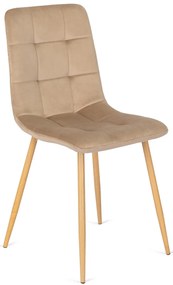 Bézs Bársony Étkezőszék. FREDY