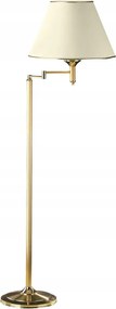 Állítható Padló Lámpa Classic Arany Bézs Lámpabúra 1xE27 158 cm Álló