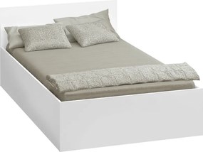 Ágy fém ráccsal és tárolóhellyel, 120x200, fehér, DOLI