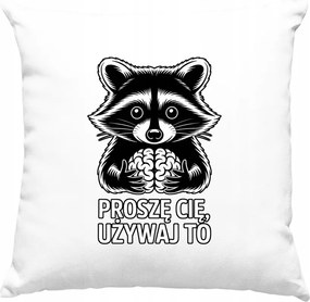 Agykefe párna Vicces fehér