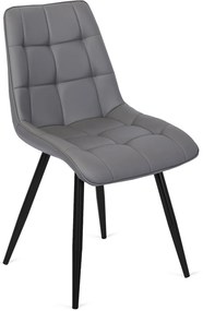 Szürke Eco-bőr Étkezőszék. MONZA