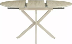 Gaston bővíthető kerámia étkezőasztal bézs 100-135cm