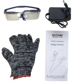 Akkus sövényvágó - HAYAMI HA-1038 + 2 akku + tartozékok