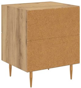 vidaXL Éjjeliszekrény 2 pcs Artisan tölgy 40 x 35 x 47,5 cm Faanyag