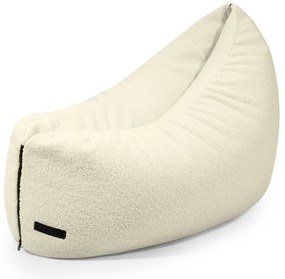 Krémszínű buklé gyerek babzsákfotel Clip Clap 90 – SLOWDOWN