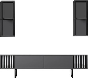 Chrome Line - antracit/fekete TV-állvány