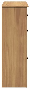 Panama tömör fenyőfa cipőtároló szekrény 80 x 35 x 105 cm