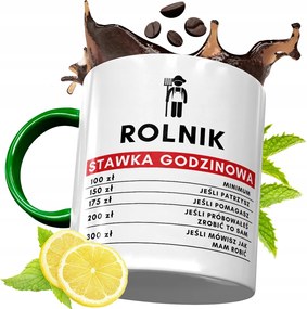 Zöld Bögre Farmer Gazdáknak Ajándék, fényképes nyomattal