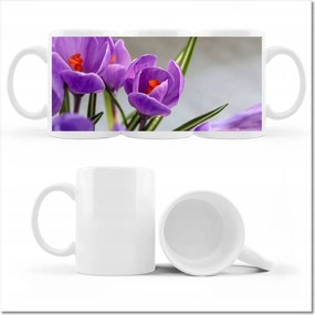 Krokus virág mintás bögre