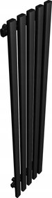Miki 120/37 Dekoratív Radiátor, Fekete Színű, Strukturált Felület