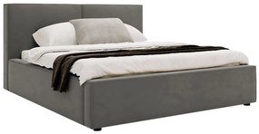 Egyszemélyes ágy 120 cm Sekozzo (szürke) (ágyráccsal) (tárolóhellyel). 1103553