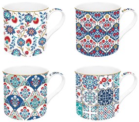 Porcelán bögre szett 4 db-os Iznik Coffee Mania