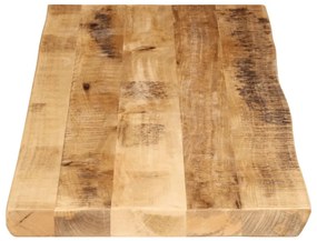 tömör nyers mangófa természetes élű asztallap 110 x 40 x 2,5 cm
