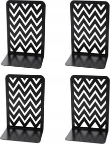 Könyvtámasz Csúszásgátló Fém Fekete Könyvtámasz Állvány 4 Db