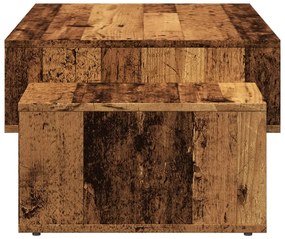 Antik fa színű szerelt dohányzóasztal 105 x 55 x 32 cm