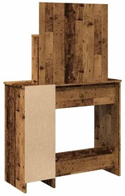 antik fa színű LED.es fésülködőasztal 86,5 x 35 x 136 cm