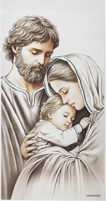 Gravírozás Vászonkép Szent Család 22 x 44 cm Fára festett Esküvő Évforduló