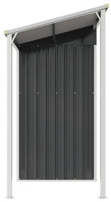 vidaXL antracitszürke fészer meghosszabbított tetővel 277x107x181 cm