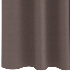 Függönyök függönyökkel 2 pcs sötétbarna 245x140cm Poliészter