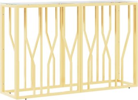 vidaXL üveg és rozsdamentes acél tálalóasztal 110x30x70 cm