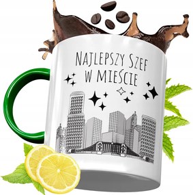 Zöld Bögre A Főnöknek Születésnapi Ajándék fényképes nyomtatással