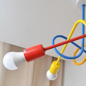 LED gyereklámpa OXFORD 5xE27/15W/230V mennyezeti