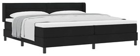 Boxspring ágy matraccal matracmal Fekete 200 x 200 cm