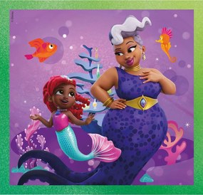 Disney Hercegnők Junior Ariel 3x48 db-os puzzle Clementoni