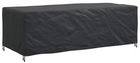 Kültéri bútorhuzat Fekete 300 x 110 x 70 cm 210D