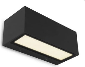 Homlokzati lámpa kültéri Led fali lámpa 20W Gemini fekete Lutec