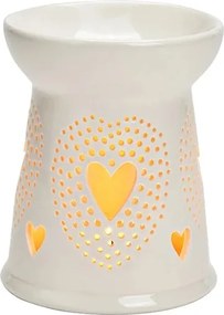 Porcelán párologtató viaszokhoz és olajokhoz: G.Wurm fehér, szíves