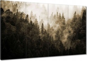 Festmények 120x80 Tájkép Szépia Hegyek Köd