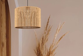 Toolight Szerszámlámpa BOHO, mennyezeti lámpa 25cm átmérővel 1xE27 APP1323-1CP, fekete-barna, OSW-02410