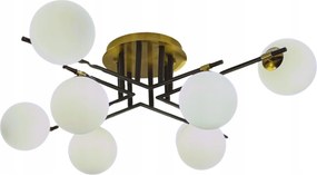Függőlámpa Mennyezeti Csillár Gömbök arany fekete Modern tej plafon