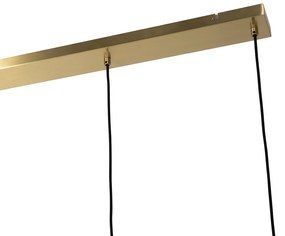 Art Deco függőlámpa arany üveggel 4 lámpás - Laura