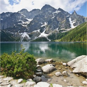 Fotótapéta Flizelin Dekoratív tapéta Hegyi tó 250x250 Ragasztó