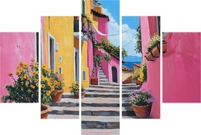 Kép - Rózsaszín sikátor (150x105 cm)