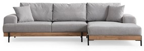 Sarokkanapé Etorella (J) (szürke + tölgy). 1106830