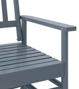 szürke tömör nyárfa hintapad 118 x 70 x 104,5 cm