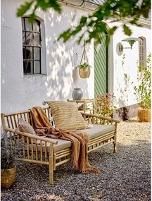 Bézs-natúr színű bambusz kerti kanapé Sole – Bloomingville