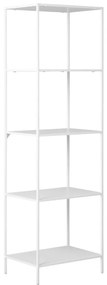 Vita polc, 5 polcos, fehér keret 51x35x170 cm